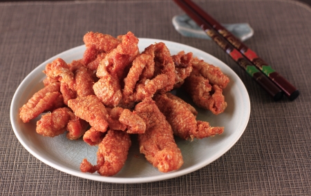 Pele de Frango Frita